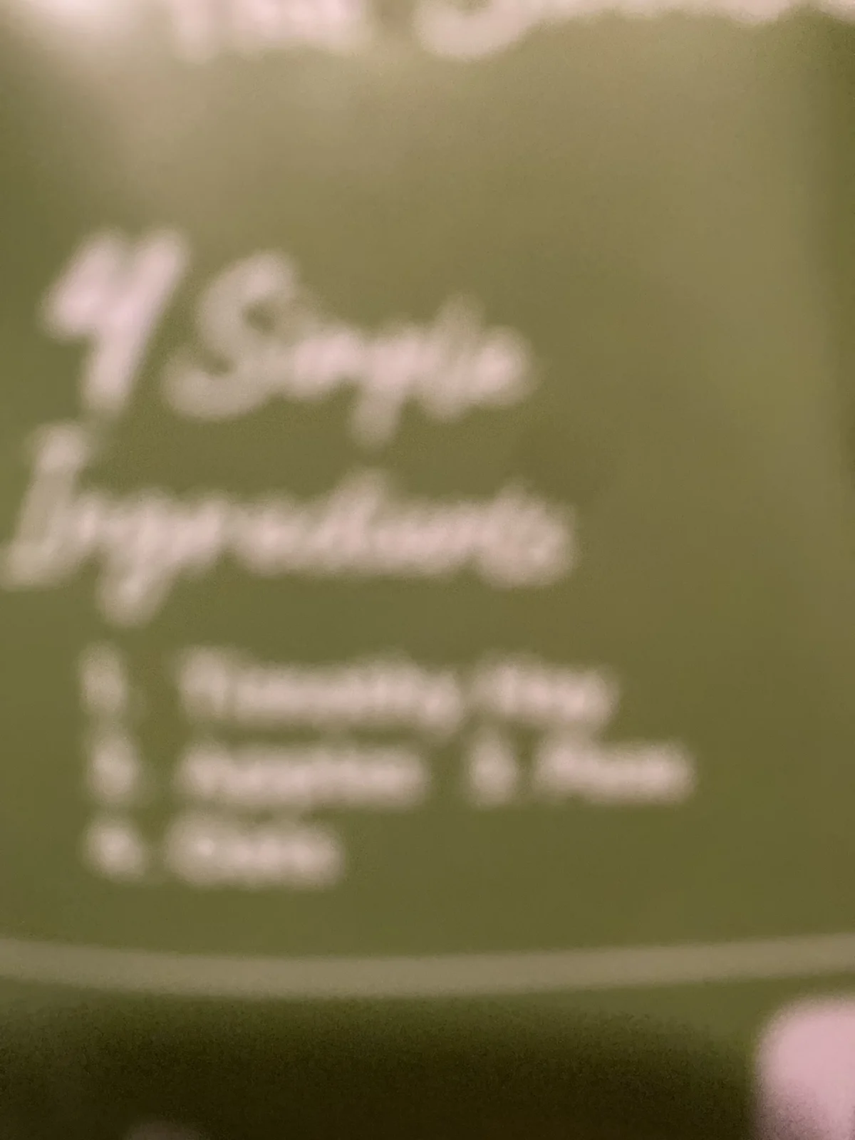 Ingredients on Healthy Snackers package